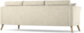 Eden - 3-sits svängd - Beige