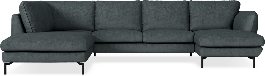 Madison Lux - 2-sits soffa med divan vänster och schäslong höger - Grå
