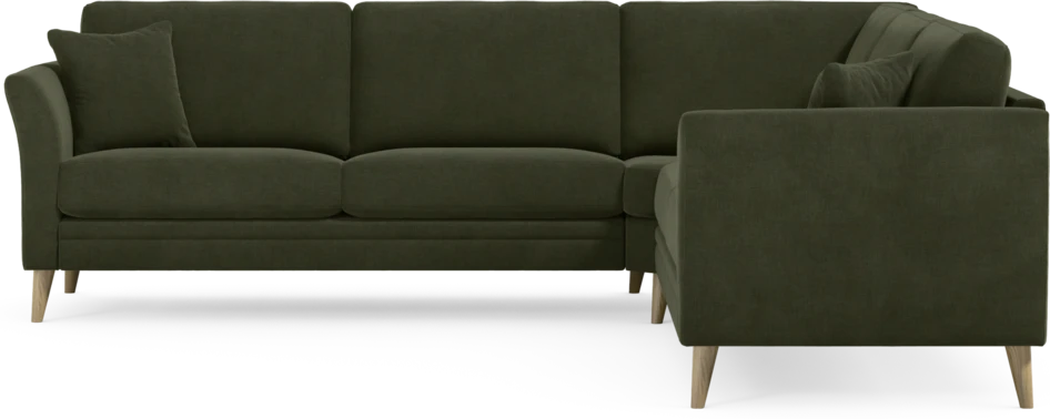 Eden - Hörnsoffa, 2,5+2,5-sits - Grön