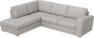 Friday - 2,5-sits soffa med divan vänster - Vit