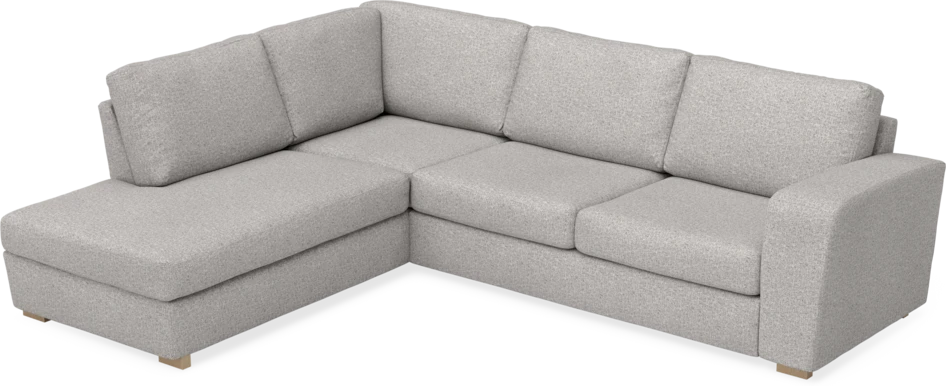 Friday - 2,5-sits soffa med divan vänster - Vit