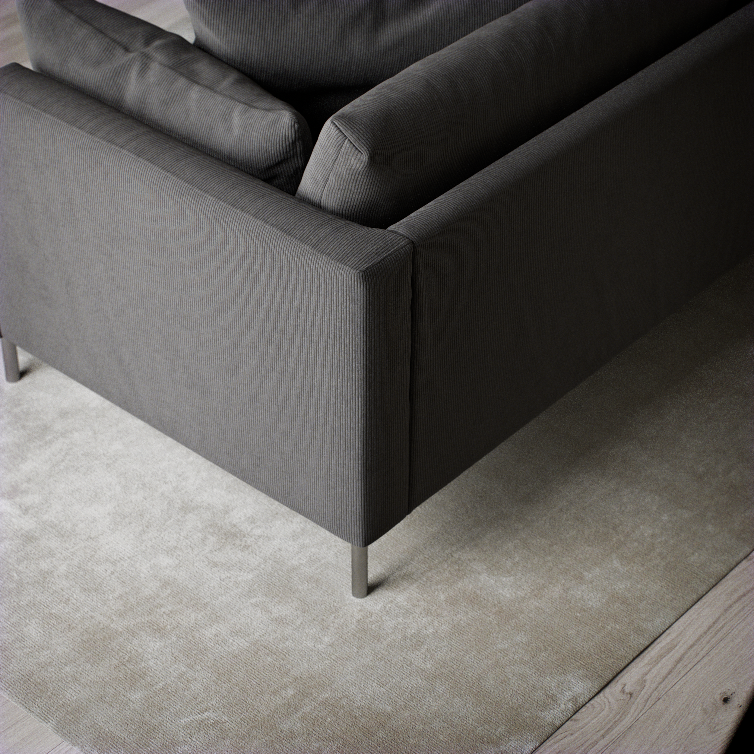 Harper - 3-sits soffa, hel dyna - inspiration