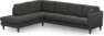 Eden - 3-sits soffa med divan - Svart