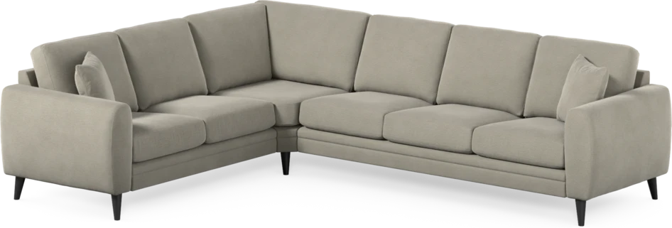 Eden - Hörnsoffa, 2+3-sits - Brun