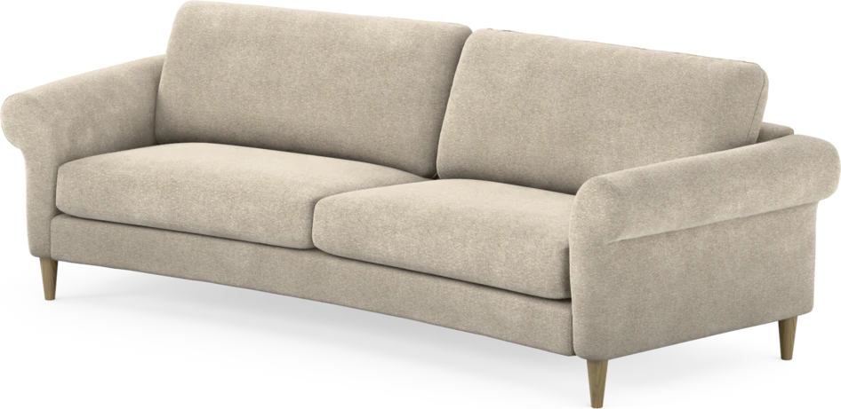 Bridge - 3-sits soffa svängd - Beige