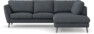 Madison - 2-sits soffa med divan höger - Vit