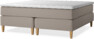 Delux Exclusive - Kontinentalsäng, dubbelsäng med bäddmadrass - Beige