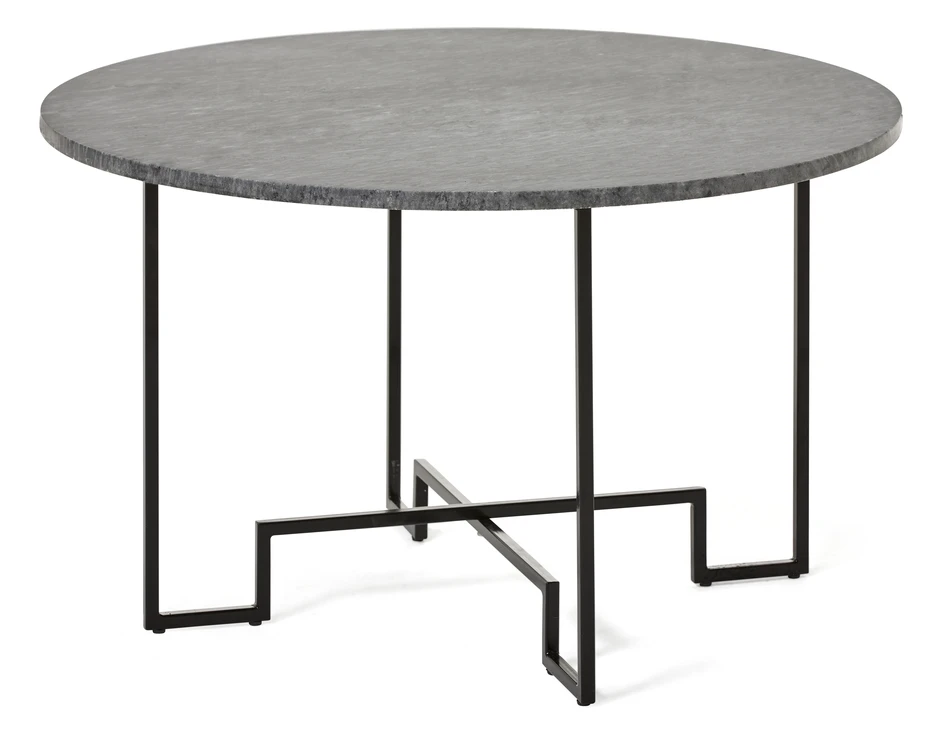 Parga - Soffbord, Ø 80 cm - Grå
