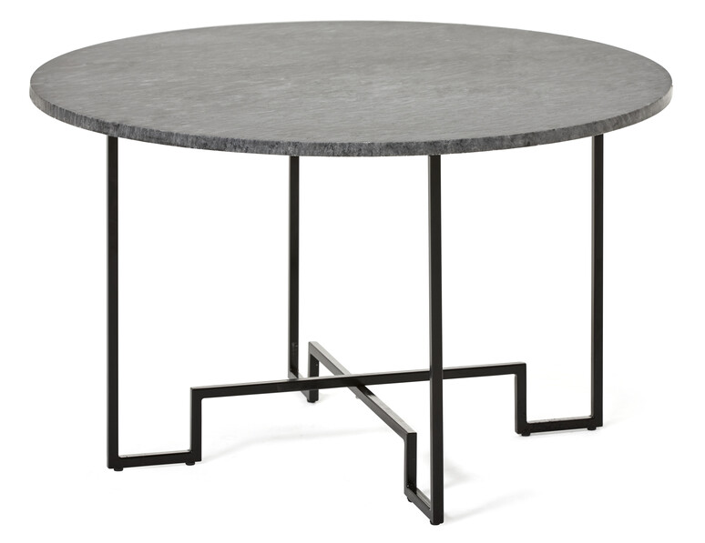 Parga - Soffbord, Ø 80 cm - Grå