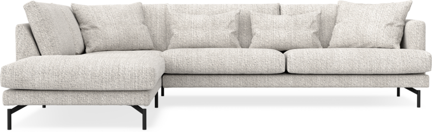 Harper - 3-sits soffa med divan vänster - Grå