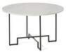 Parga - Soffbord, Ø 80 cm - Vit