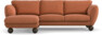 Madison Lux - 2-sits soffa med schäslong vänster - Orange