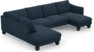 Madison Lux - 2-sits soffa med divan vänster och schäslong höger - Blå