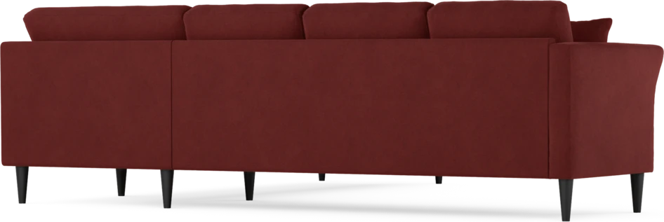 Eden - Hörnsoffa, 3+3-sits - Röd