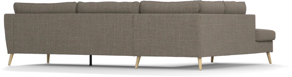 County - 2,5-sits soffa med divan vänster - Brun