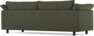 Cherrie - 3-sits soffa, hel dyna, fast klädsel - Grön