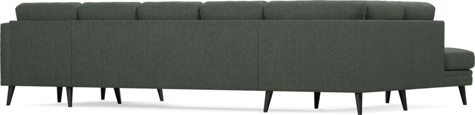 Eden - 3-sits soffa med divan vänster och schäslong höger - Grön