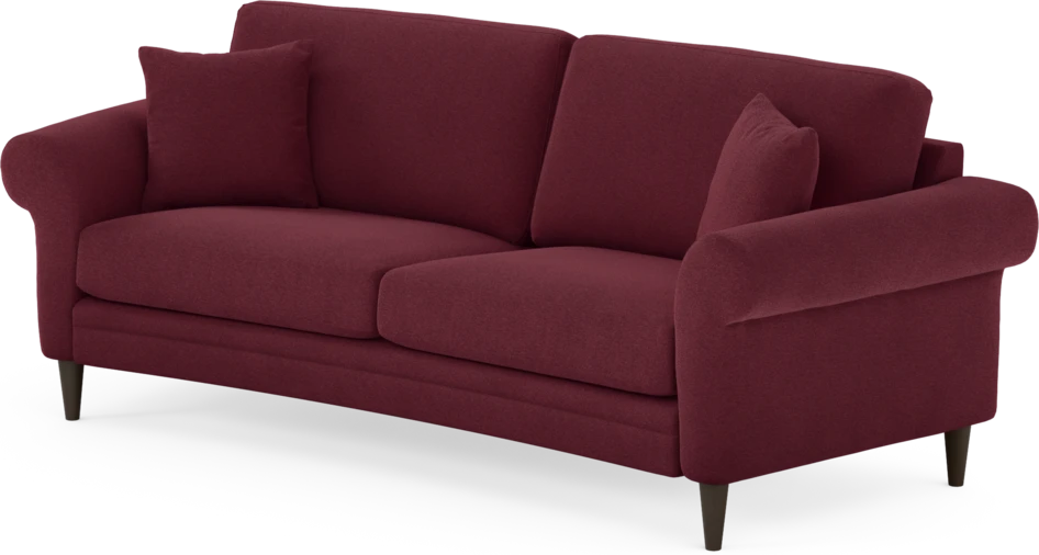 Eden - 2,5-sits soffa svängd - Röd