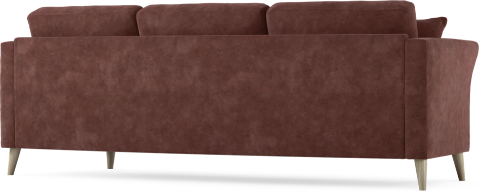 Eden - 3-sits soffa svängd - Röd