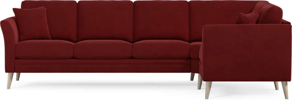 Eden - Hörnsoffa, 3+1-sits - Röd