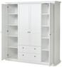 Elverum - Garderob, B 181 cm - Vit