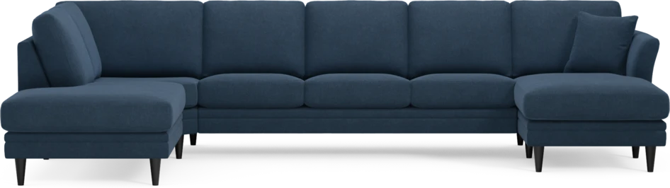 Eden - 3-sits soffa med divan vänster och schäslong höger - Blå
