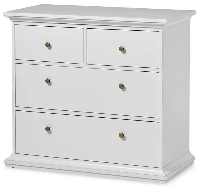 Elverum, Byrå med 4 lådor, 96x49x87 cm