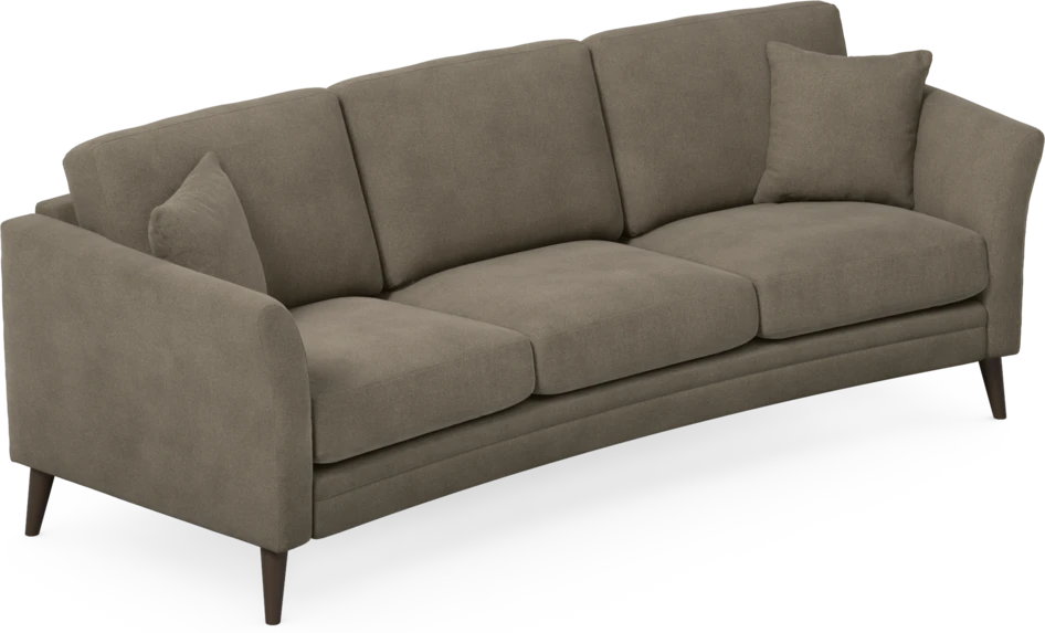 Eden - 3-sits soffa svängd - Beige