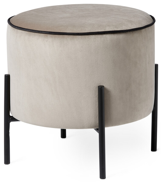 Oliver - Sittpall, Ø 40 cm - Beige