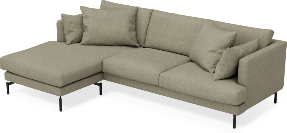 Harper - 4-sits med schäslong vänster - Beige