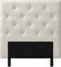 Delux Pikerad Låg - Sänggavel, 90-210 cm - Beige
