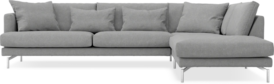 Harper - 3-sits soffa med divan höger - Grå