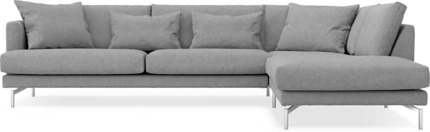 Harper - 3-sits soffa med divan höger - Grå