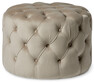 Estelle - Puff, Ø 55 cm - Beige