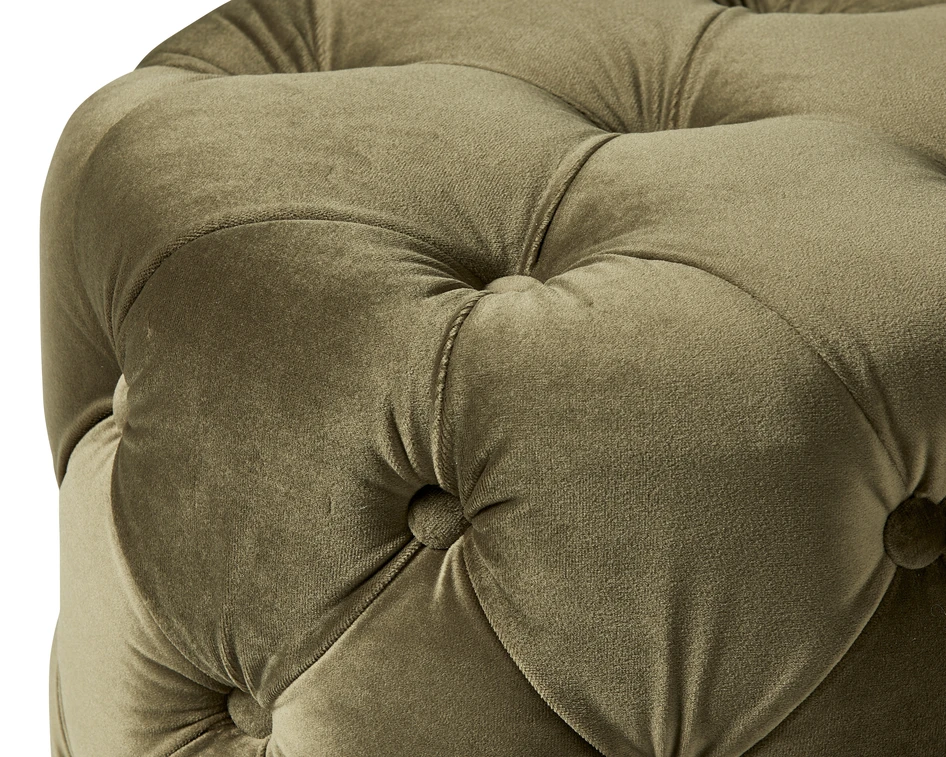 Estelle - Sittpall, Ø 40 cm - Grön