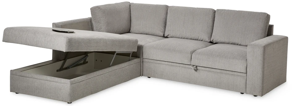 Öland - Bäddsoffa med divan vänster - Grå