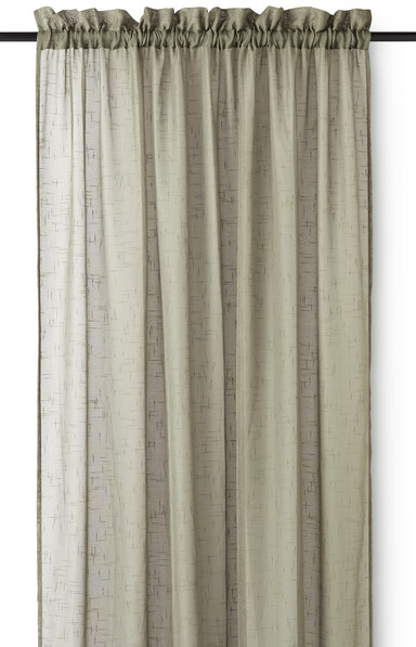 Cecilia - Gardin, 135x250 cm, 2-pack - Grön