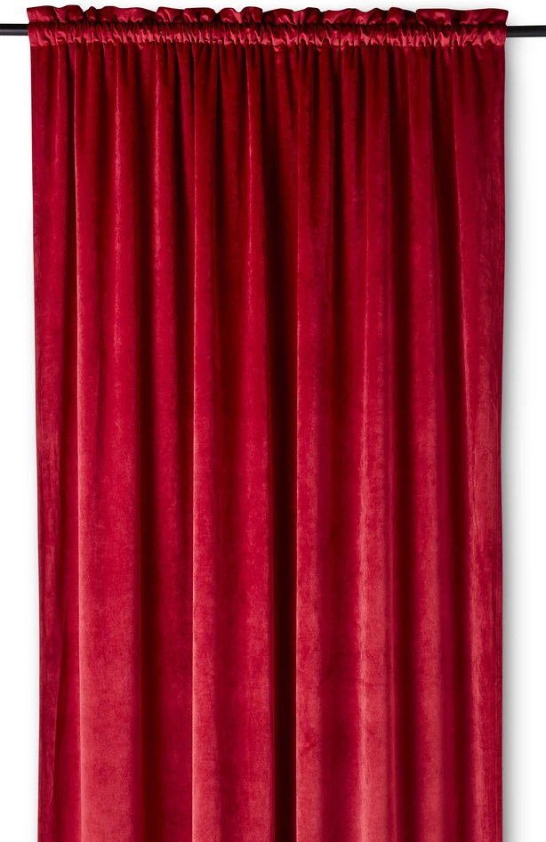 Gabrielle  - Gardin, 135x250 cm, 2-pack - Röd