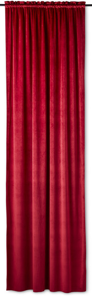 Gabrielle Sammetsgardin - Gardin, 135x250 cm, 2-pack - Röd
