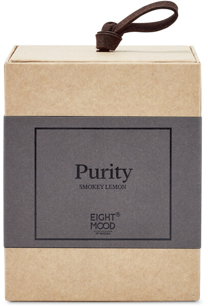Purity - Doftljus, H 10,5 cm, brinntid 50 h - Grå