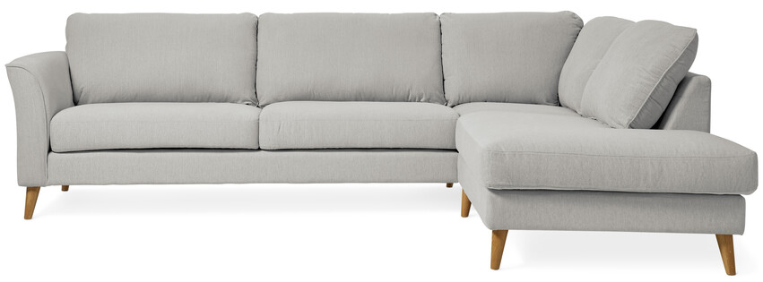 Bridge - 3-sits soffa med divan höger - Grå