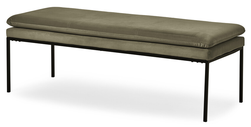 Olivia - Bänk, B 122 cm - Grön