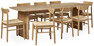 Cord - Matgrupp med 8 stolar Ida - Beige