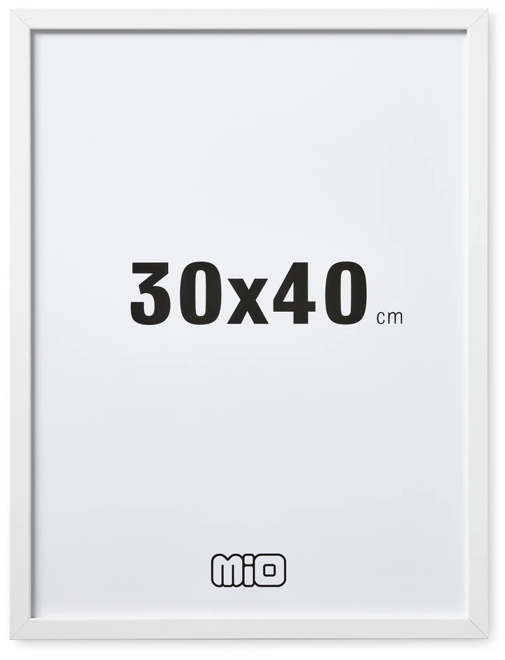 Folke - Ram, Bildstorlek 30x40 cm - Vit