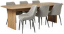 Cord - Matgrupp med 6 stolar Leon - Beige