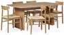 Cord - Matgrupp med 6 stolar Ida - Beige