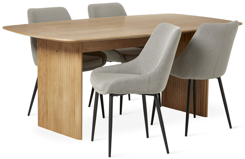 Cord - Matgrupp med 4 stolar Leon - Beige