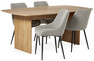 Cord - Matgrupp med 4 stolar Leon - Beige