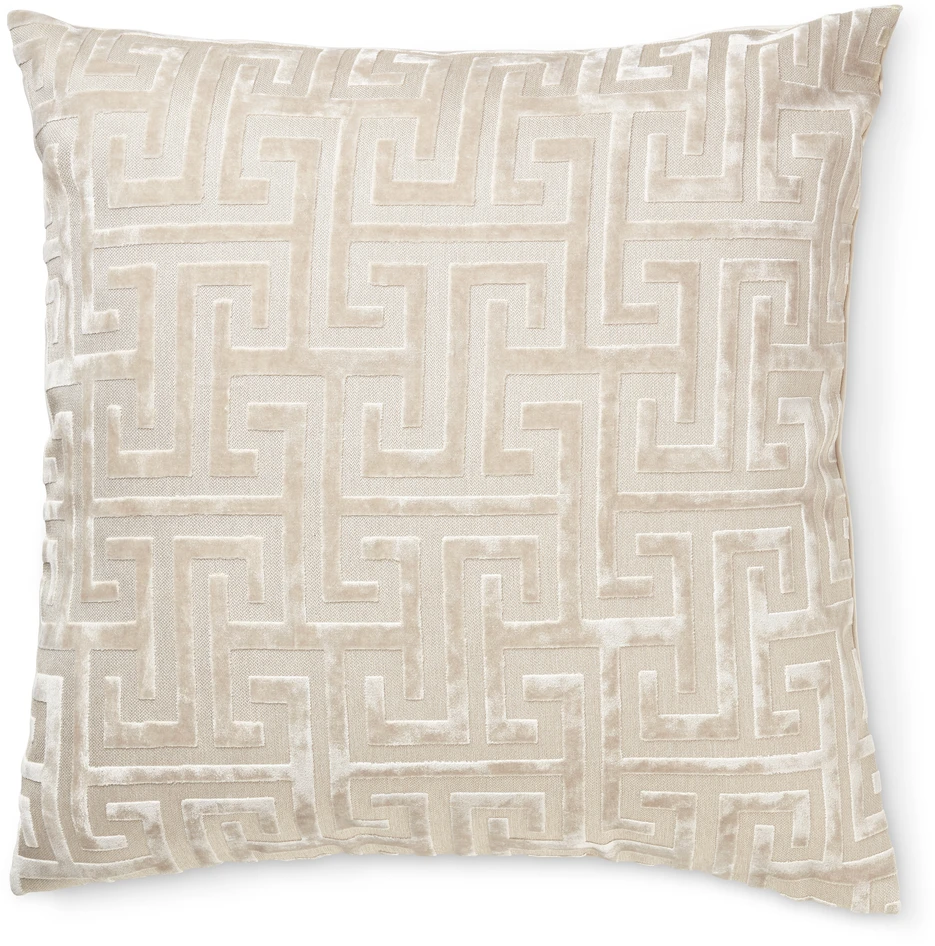 Maze - Sammetskudde, 60x60 cm - Beige