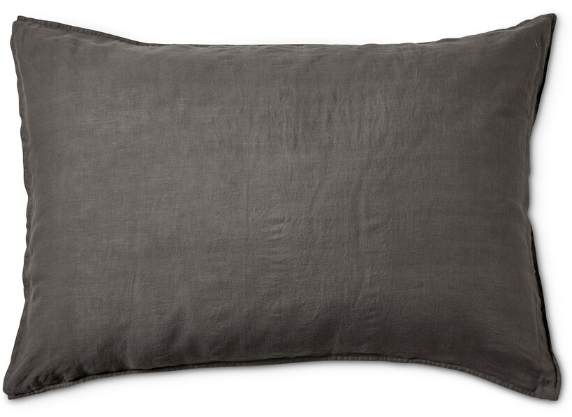 Westport - Örngott till hotellkudde i 100% lin, 70x100 cm - Grå